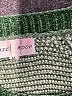Hazel Moon 100% Polyester Stripes Green Pullover Sweater Size M - photo 7