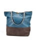 FURLA 100% Leather Color Block Blue Leather Shoulder Bag One size - photo 1