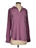 Ann Taylor 100% Polyester Purple Long Sleeve Blouse Size S - photo 1