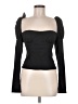 WeWoreWhat Black Long Sleeve Top Size 6 - photo 1