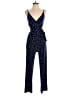 Kaileigh Polka Dots Blue Jumpsuit Size XS - photo 1