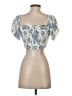 MNG Blue Short Sleeve Top Size 4 - photo 2