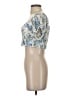 MNG Blue Short Sleeve Top Size 4 - photo 5