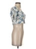 MNG Blue Short Sleeve Top Size 4 - photo 4