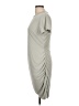 Express Solid Gray Casual Dress Size L - photo 5