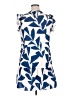 Shein 100% Polyester Print Blue Casual Dress Size XL - photo 2