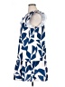 Shein 100% Polyester Print Blue Casual Dress Size XL - photo 5