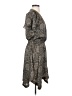 MICHAEL Michael Kors 100% Polyester Aztec Or Tribal Print Gray Casual Dress Size XS - photo 4