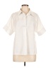 Unbranded 100% Polyester Ivory Short Sleeve Blouse Size M - photo 1