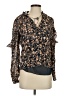 Intermix Brown Black Long Sleeve Blouse Size P (petite) - photo 1