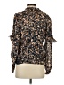 Intermix Brown Black Long Sleeve Blouse Size P (petite) - photo 2