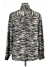 Express 100% Polyester Animal Print Gray Long Sleeve Blouse Size XL - photo 2
