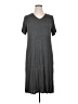 Unbranded Solid Gray Casual Dress Size 0X (estimated) - photo 1