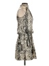 Do & Be 100% Polyester Argyle Silver Casual Dress Size S - photo 4