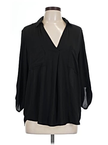 All in Favor 3/4 Sleeve Blouse (view 1)