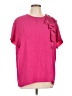 ROCHAS Pink Short Sleeve Blouse Size EU (IT) 46 / US 10 - photo 1