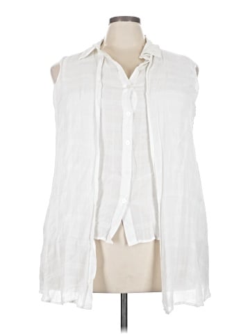 RACHEL Rachel Roy Sleeveless Button-Down Shirt (view 1)