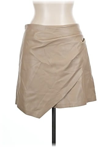 MNG Faux Leather Skirt (view 1)