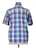 TanJay Plaid Blue Short Sleeve Blouse Size 16 - photo 2