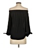 Express 100% Polyester Black 3/4 Sleeve Blouse Size XS - photo 2