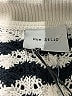 Rue Stiic 100% Cotton Chevron-herringbone Ivory Black Romper Size M - photo 4