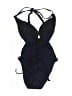 Unbranded Solid Blue One Piece Swimsuit Size M - photo 2