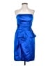 David's Bridal 100% Polyester Blue Cocktail Dress Size 4 - photo 1