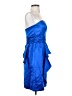 David's Bridal 100% Polyester Blue Cocktail Dress Size 4 - photo 4