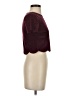 Aqua Burgundy Short Sleeve Top Size S - photo 4