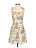 Commense Floral Ivory Green Cocktail Dress Size XS - photo 1