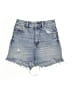 Zara Blue Denim Shorts Size 4 - photo 1