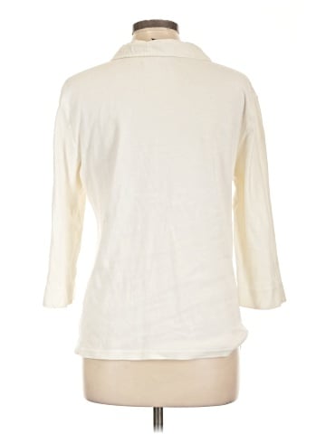 Karen Scott 3/4 Sleeve Button-Down Shirt (view 2)