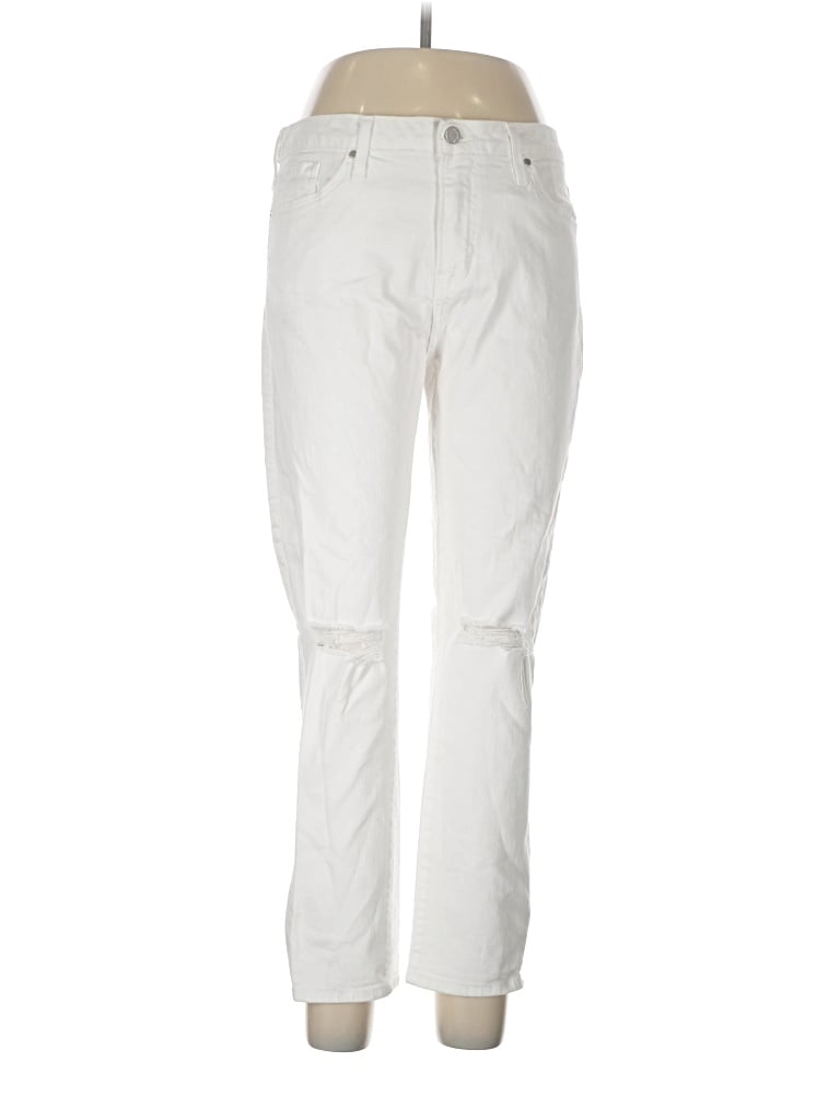 Pre-owned Just Black Jeans In Ivory
