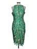 Adelyn Rae 100% Polyester Paisley Green Cocktail Dress Size L - photo 2