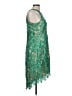 Adelyn Rae 100% Polyester Paisley Green Cocktail Dress Size L - photo 4