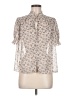 Forever 21 100% Polyester Ivory Short Sleeve Blouse Size M - photo 1