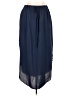 Shein Curve 100% Polyester Solid Blue Casual Skirt Size 12 - photo 1
