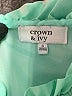 Crown & Ivy 100% Polyester Green Blue Vest Size S (kids) - photo 3