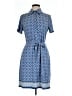 Max Studio Blue Casual Dress Size L - photo 1