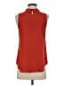 Naked Zebra 100% Polyester Orange Sleeveless Blouse Size S - photo 2
