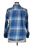 Universal Thread 100% Cotton Plaid Blue Long Sleeve Button-Down Shirt Size XL - photo 2