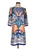 Pink Owl 100% Polyester Paisley Blue Casual Dress Size S - photo 1