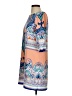 Pink Owl 100% Polyester Paisley Blue Casual Dress Size S - photo 5