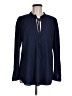 Parker 100% Polyester Blue Long Sleeve Blouse Size M - photo 1