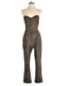 Express Animal Print Brown Jumpsuit Size 4 (petite) - photo 1