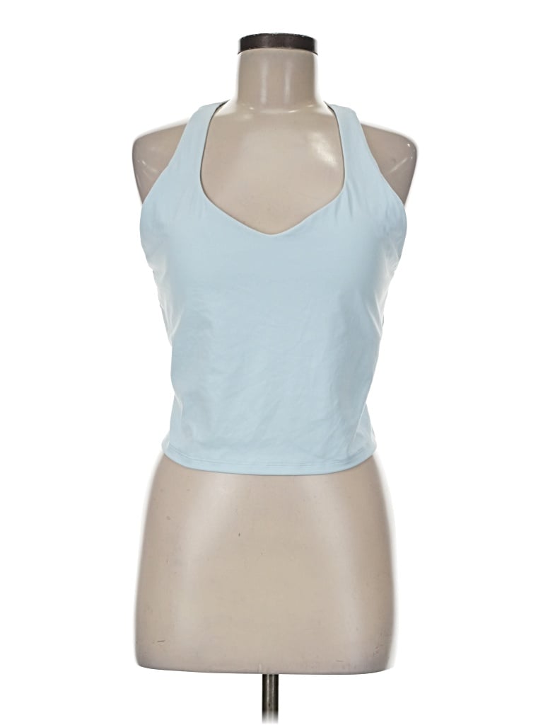 Pre-owned Fabletics Tank Top Blue Halter Neckline Tops