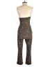 Express Animal Print Brown Jumpsuit Size 4 (petite) - photo 2