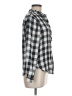 Gap Checkered-gingham Black Long Sleeve Blouse Size M - photo 4