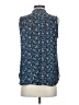 Ann Taylor LOFT 100% Polyester Blue Sleeveless Blouse Size XS - photo 2