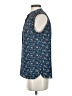 Ann Taylor LOFT 100% Polyester Blue Sleeveless Blouse Size XS - photo 5